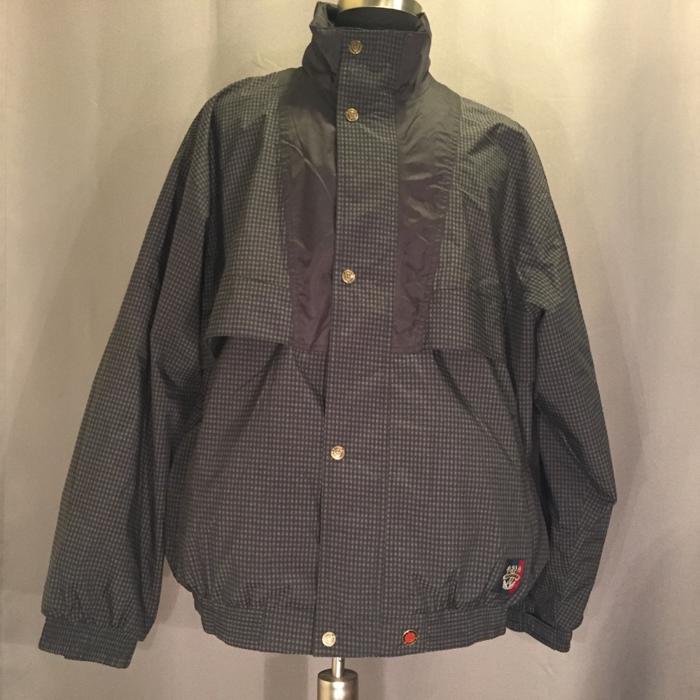 Sunice Golf Jacket size XL Black Gray checkered.